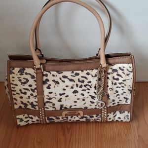 Guess Cheeta Print Shoulder Bag